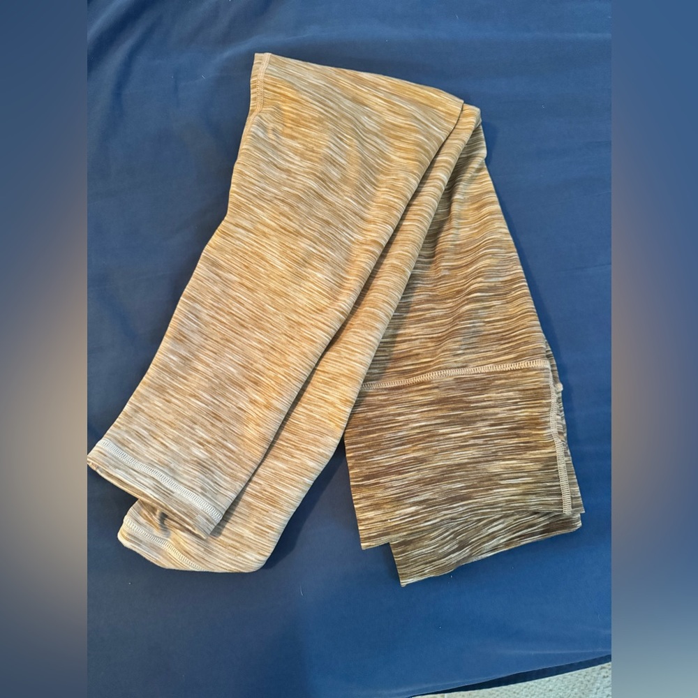 Aerie tailgate Large ombré yellow leggings like new